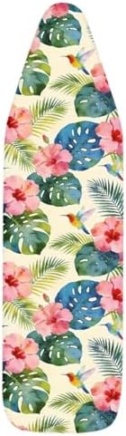 Palm Red Flower Ironing Board and Cover Standard Ironing Board Cover Scorch and - Image 7