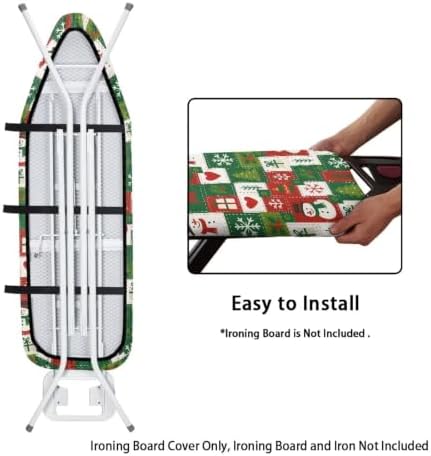 Flashideas Red Green Christmas Tree Ironing Board Cover and Pad 15x54 Inch - Image 4