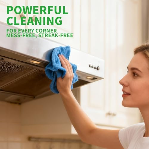 Bamboo Microfiber Cleaning Cloth-8Pcs Kitchen Wash Cloths, Wood Fiber Window - Image 6