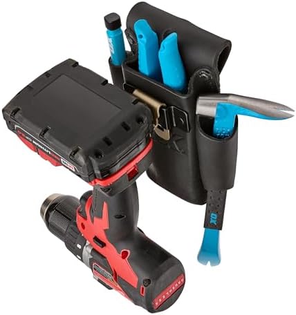 OX Tools Ultimate Leather & Nylon Compact Tape Measure Knife Pencil Holder - Image 4
