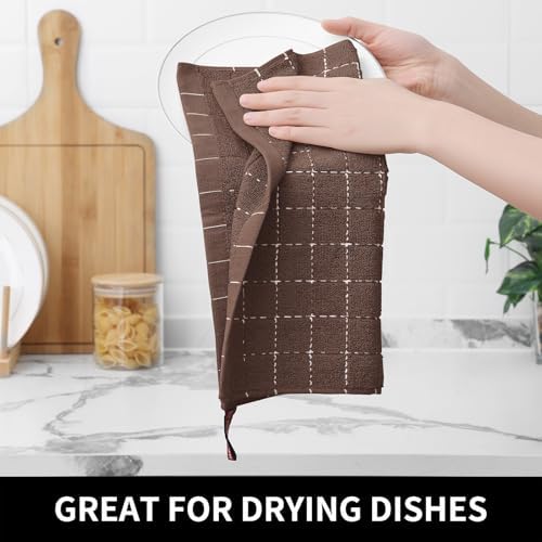 Homaxy 100% Cotton Terry Kitchen Dish Cloths, 7 Pack - Image 3