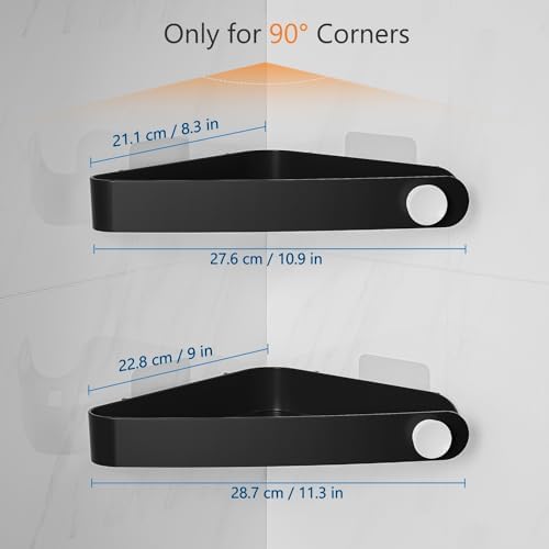 Sotfamily Plastic Shower Caddy Corner, 2 Pack - Image 3