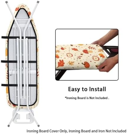 Maple Leaf Mushroom Ironing Board Cover and Pad 16 x 55 Thick Padding - Image 4