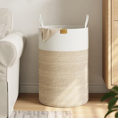 Nunsino Laundry Hamper 75L, Large Laundry Basket by Nunsino