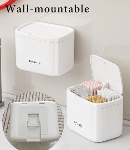 Automatic Pop-Up Cotton Swab Storage Organizer Box - Image 6