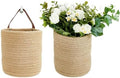 2 pcs Small Wall Hanging Storage Baskets, wall decor organizer, 6.3” × 7" by RUIZHIXUAN