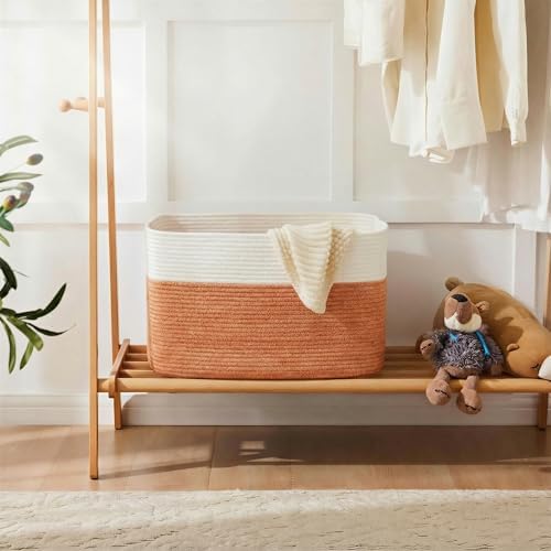 Artfeel Blanket Basket, Rectangle Woven Baskets - Image 4