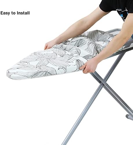 Ironing Board Cover and Pad Standard Size 15" x 54", 3 Pairs of Hook and Loop - Image 5
