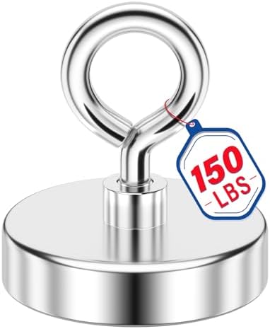 1.42 Inch Neodymium Fishing Magnet, 150 LB Strong Magnet Fishing by Unknown