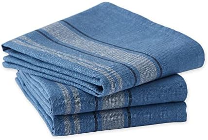 DII French Stripe Dishtowels, Kitchen Collection, 20 x 30, Chambray Blue - Image 3