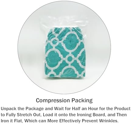 Ironing Board Cover and Pad Standard Size 15" x 54", 3 Pairs of Hook and Loop - Image 6