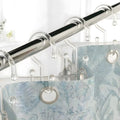 Bathway Clear Plastic Shower Curtain Hooks, 12 Double Shower Curtain Rings by Bathway