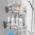 AKTECKE Shower Caddy Corner Organizer Shelf: 2Pack Adhesive Shower Essentials by AKTECKE