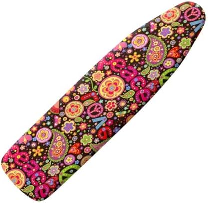 70s Paisley Peace Symbol Ironing Board Cover Soft Ironing Board Cover, Non by PJHEQOXE