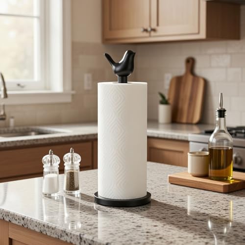 Bird Paper Towel Holder Kitchen Decor Detachable Paper Towel Holder Stainless - Image 4