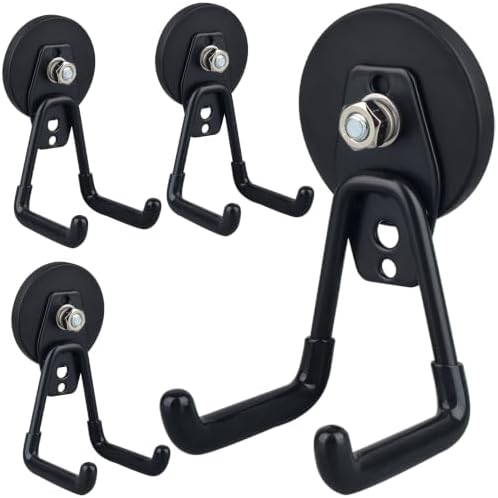 MUTUACTOR Powerful Magnetic Hooks, Anti-Slip Heavy Duty Magnetic Hooks by MUTUACTOR