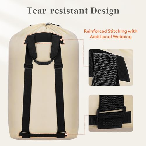 Lifewit Laundry Bag Backpack Travel - Image 3