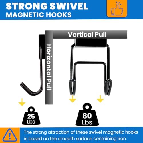 MIKEDE Magnetic Hooks 80LBS - Image 2