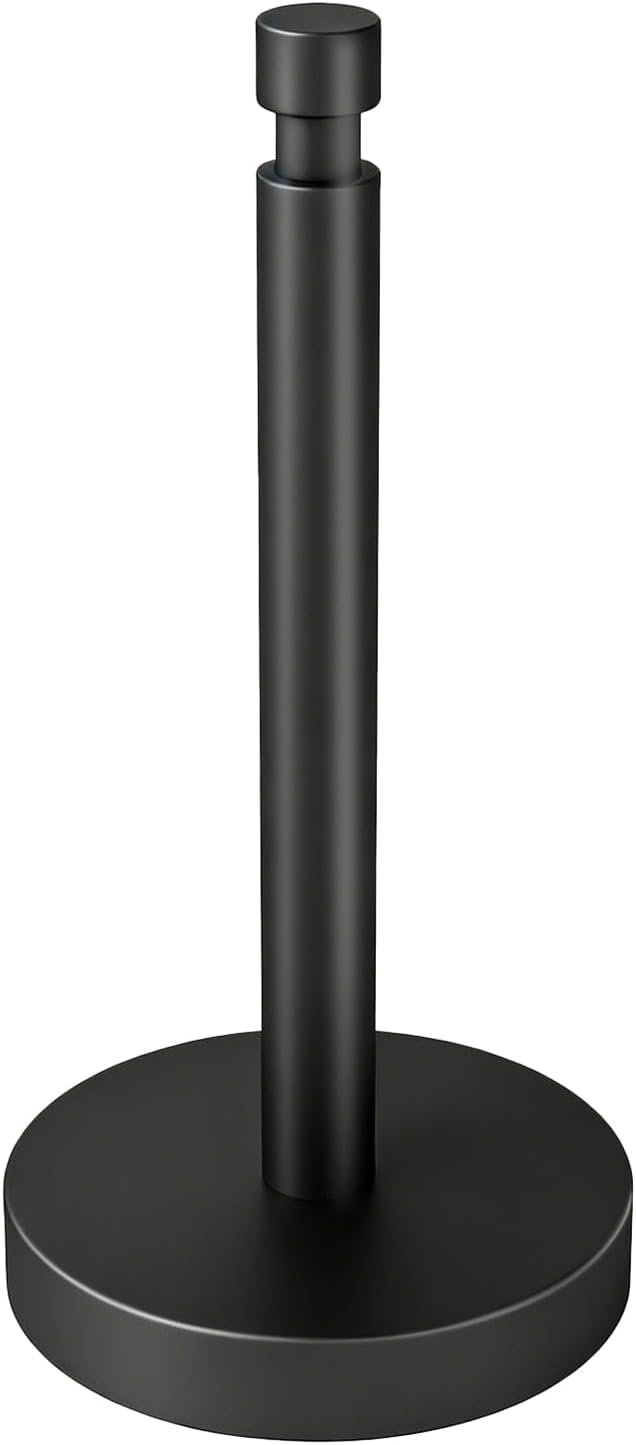 YUMORE 3.9lbs Heavy Duty Paper Towel Holder Countertop Weighted Base Black by YUMORE