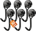 FINDMAG Magnetic Hooks for Cruise Cabins, 6 Pack, 30 LB+ by FINDMAG