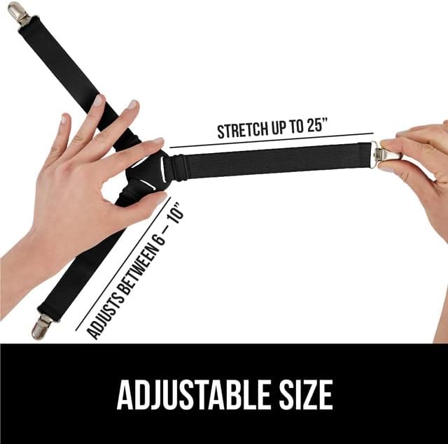 GORILLA GRIP Patented Bed Sheet Holders, Adjustable Elastic Fasteners - Image 2