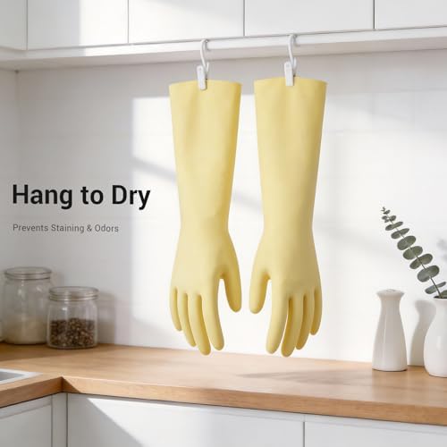 ThxToms 2 Pair Nitrile Dishwashing Cleaning Gloves, - Image 7