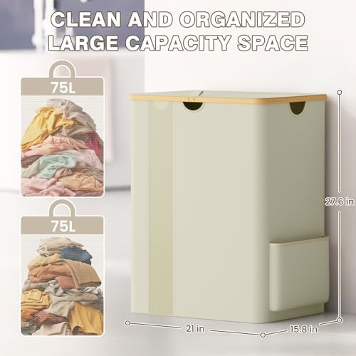 BlissTotes 150L Laundry Basket Hamper - Image 3