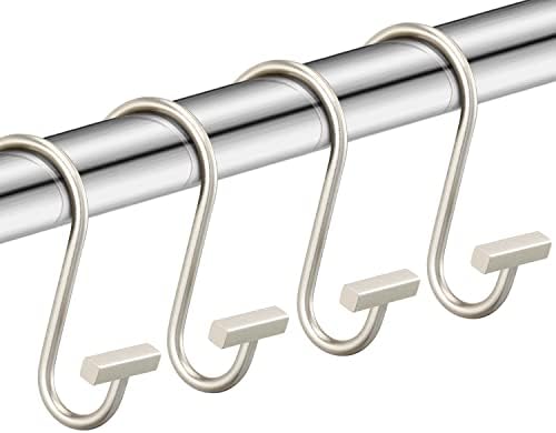 Nickel Shower Curtain Hooks, Rust Proof Shower Curtain Rings - Image 2