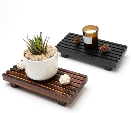 Kitchen Sink Tray for Bathroom Counter Decorative Wooden Riser Soap Holder - Image 7