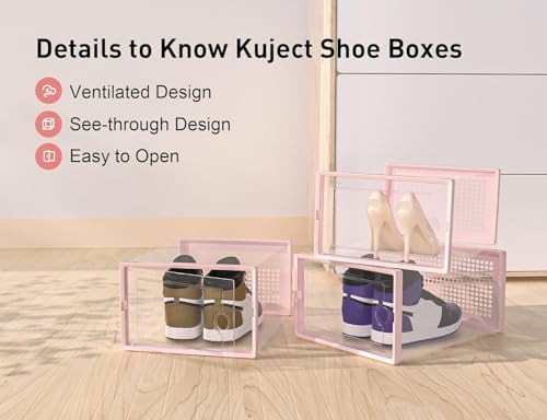 Kuject X-Large Shoe Storage Boxes 12 Pack - Image 5