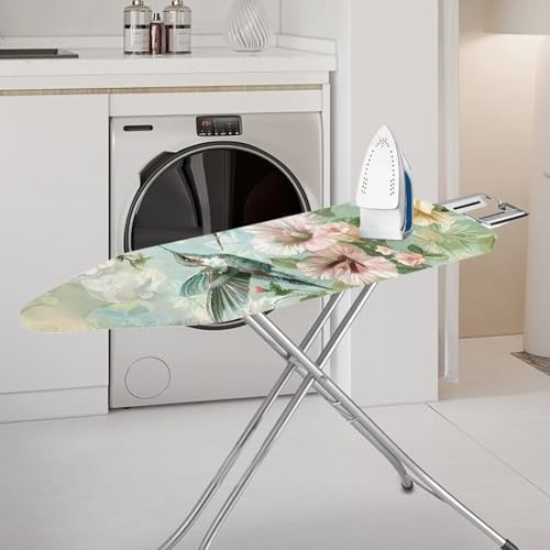 Flower Hummingbird Ironing Board Cover and Pad 15 x 54 Iron Board Protective - Image 2