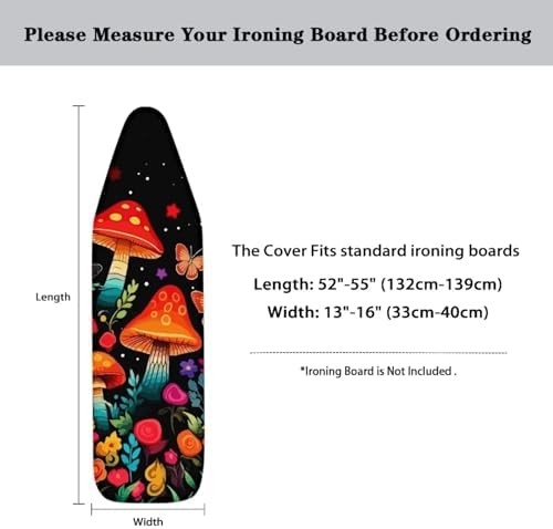 GLENLCWE Red Mushroom Ironing Board Cover - Image 5