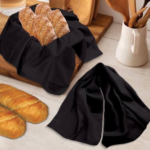 Urban Villa Kitchen Towels Cotton Dish Towels 20”x30” Black - Image 5