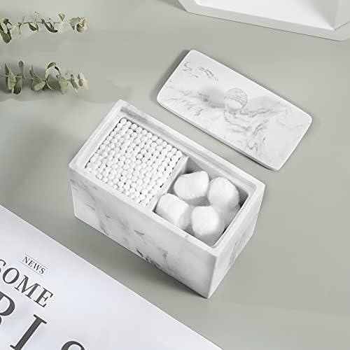 Luxspire Cotton Swab Holder, Resin Canister - Image 2