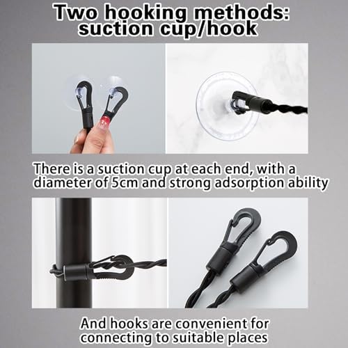 Clotheslines for Hanging Clothes Travel Clothes line Retractable Clothes Lines - Image 3