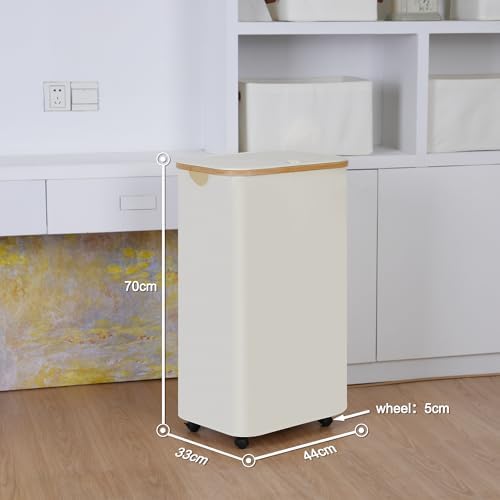 Laundry Basket with Wheels, 100L Hampers - Image 3