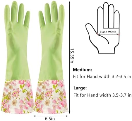 KINGFINGER Rubber Latex Waterproof Dishwashing Gloves - Image 2