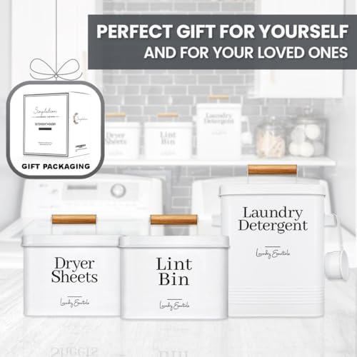 Modern Farmhouse Lint Bin for Laundry Room Decor and Accessories - Image 6