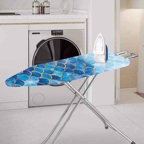 Blue Mermaid Ironing Board Cover and Pad 15x54 Inch - Image 2