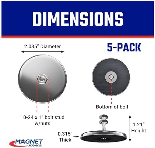 Master Magnetics Ceramic Round Base Magnet - Image 2