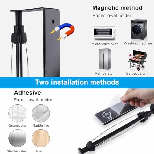 Magnetic Paper Towel Holder for Kitchen, Refrigerator - Image 4