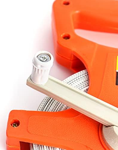 QWORK Open Reel Tape Measure, Fibreglass Surveyors Tape, 50M /165 FT - Image 2