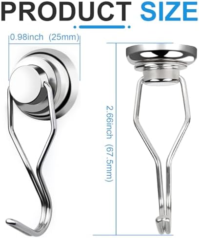 E BAVITE Swivel Swing Magnetic Hooks 80LBS Heavy Duty Magnet Hook - Image 2