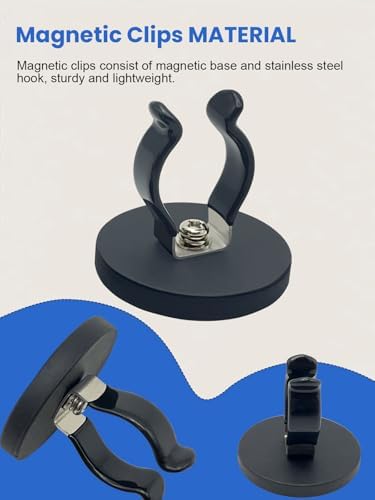 Universal Magnetic Clips, Magnetic Garage Tool Holder Magnets Flexible Clamps - Image 5