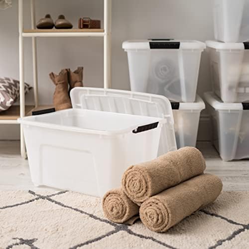 IRIS USA 4-Pack 32 Quart Storage Bins - Image 5