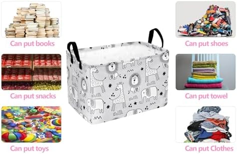 MAIZMZ Kids Storage Basket Baby Foldable Toys Organizer Bins Decorative Gifts - Image 7
