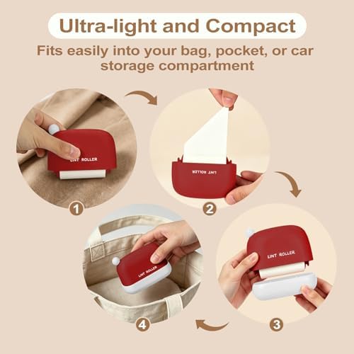 8 Roller Refills for Disposable Mini Lint Roller - Image 6