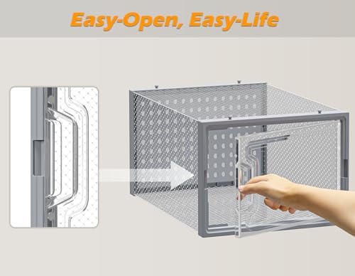 HOMIDEC Clear Shoe Storage Boxes, Stackable Shoe Organizer - Image 5