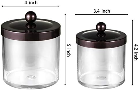 SheeChung 2 Pack Plastic Apothecary Jars - Image 5