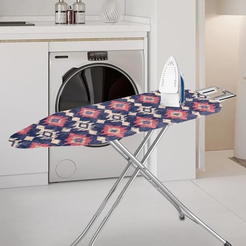 Ikat Rhombus Floral Steam Ironing Board Cover, Abstract Geometric Indonesia - Image 2